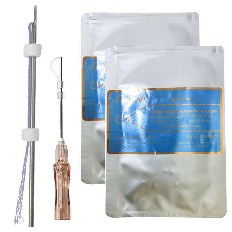 PCL Mesh Threads for Nasolabial Folds Deep Wrinkles Removing